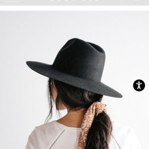 Gigi Pip - Scottie Wide Brim Fedora, Black